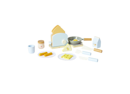 Imaginarium 18 Pc Wooden Breakfast Making Set