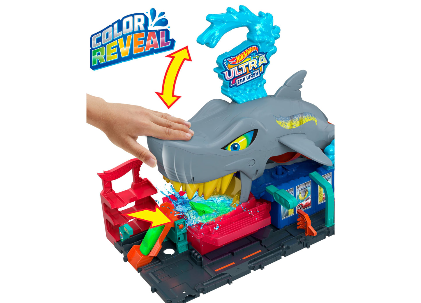 Hot Wheels City Ultra Shark Reveal Toy Car