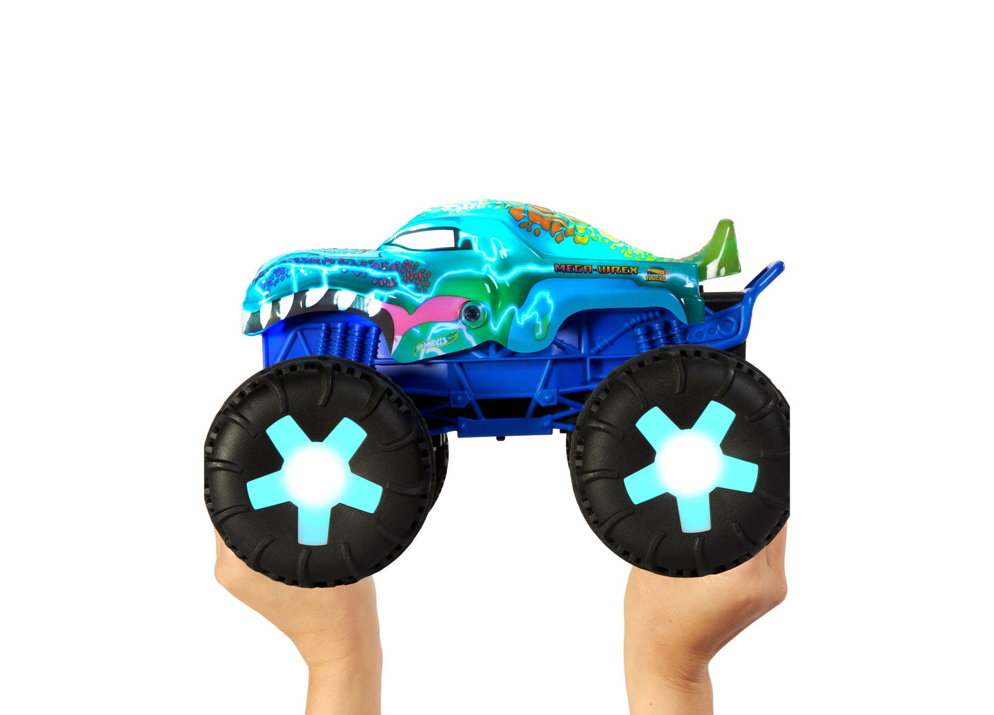 Hot Wheels Monster Trucks 1:15 Scale Remote-Control Vehicle - Glow-in-the-Dark Thrasher