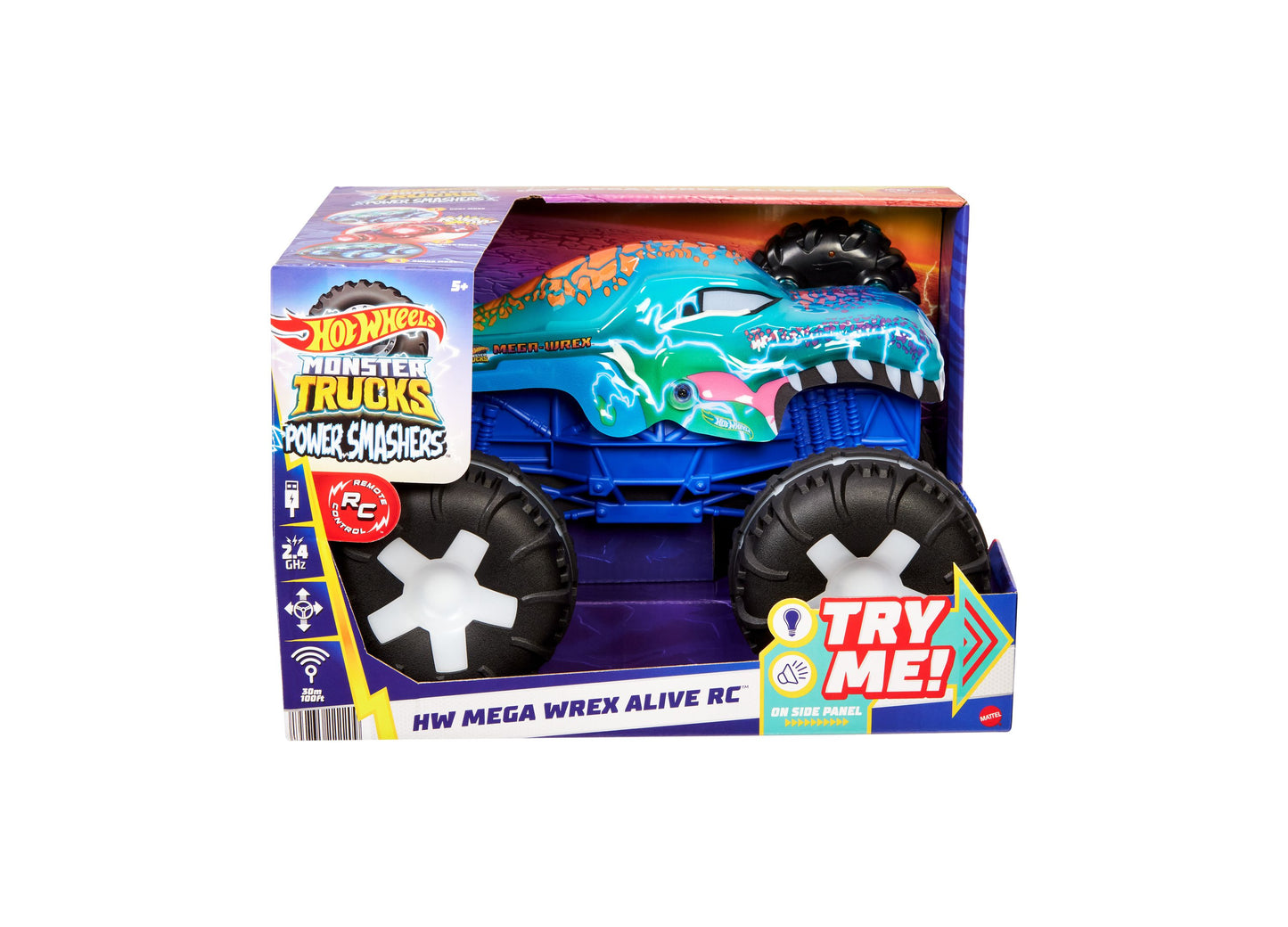 Hot Wheels Monster Trucks 1:15 Scale Remote-Control Vehicle - Glow-in-the-Dark Thrasher