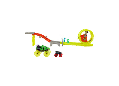 Hot Wheels Monster Trucks Race and Chase Challenge Playset