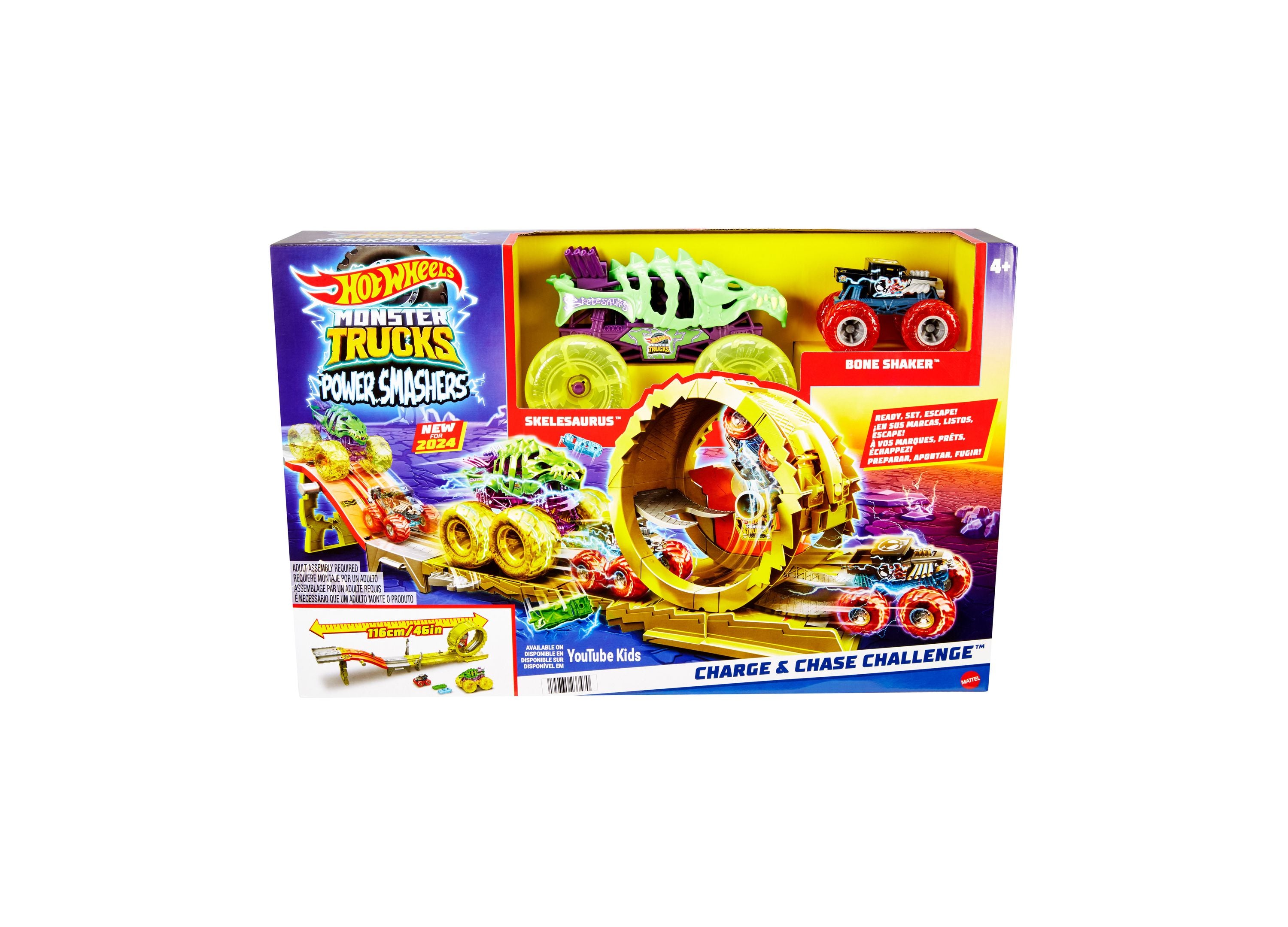 Hot Wheels Monster Trucks Race and Chase Challenge Playset