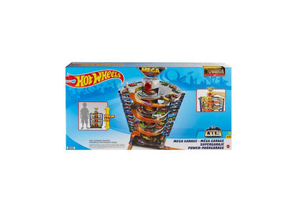 Hot Wheels City Mega Garage 4-Level Playset with 60+ Car Storage