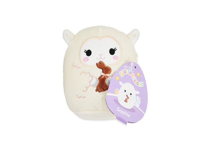 Squishmallow 14 inch Sophie Lamb Plush - Cream with Daisy Pattern