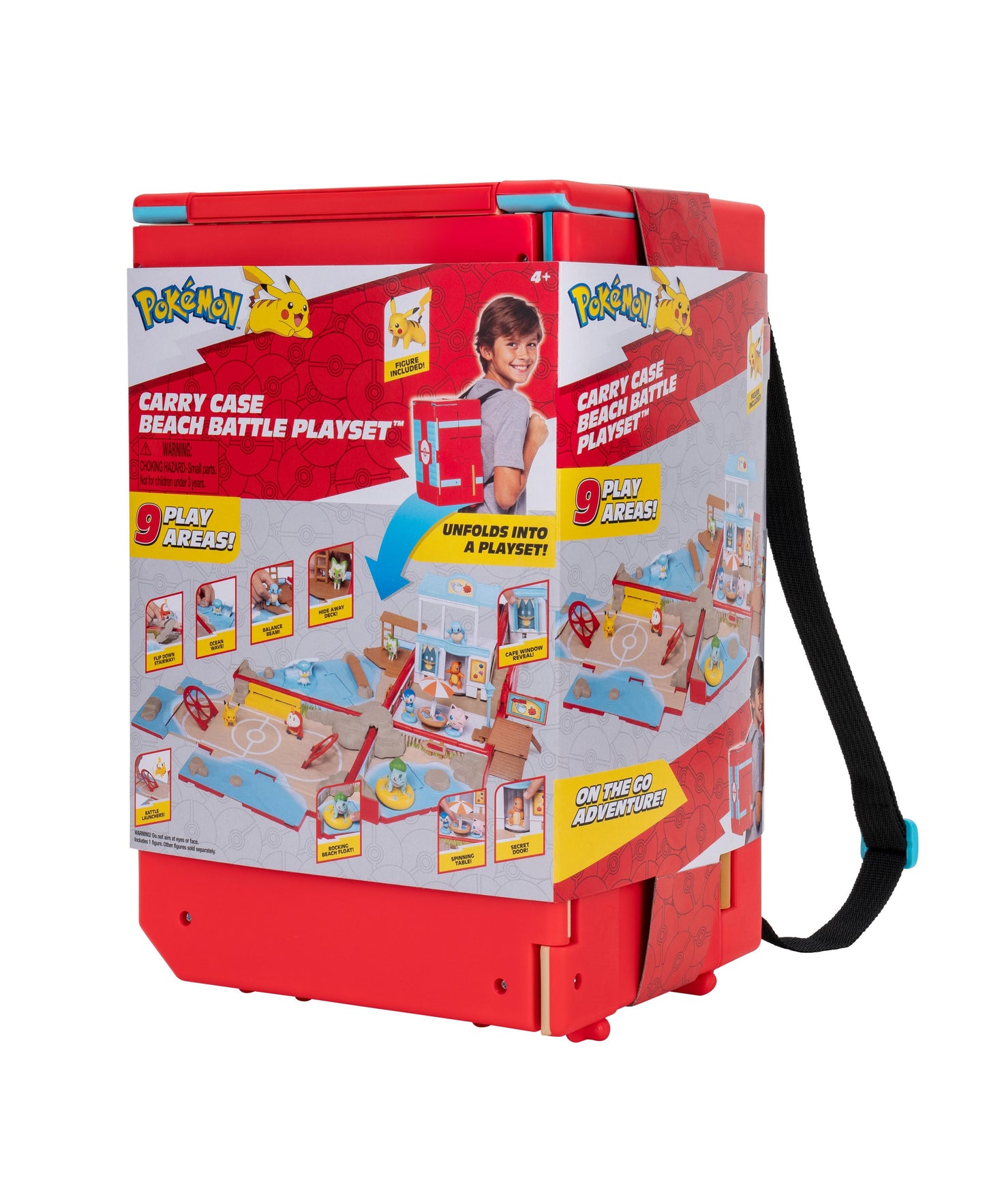 Pokemon Carry Case Battle Beach Playset with Pikachu Figure