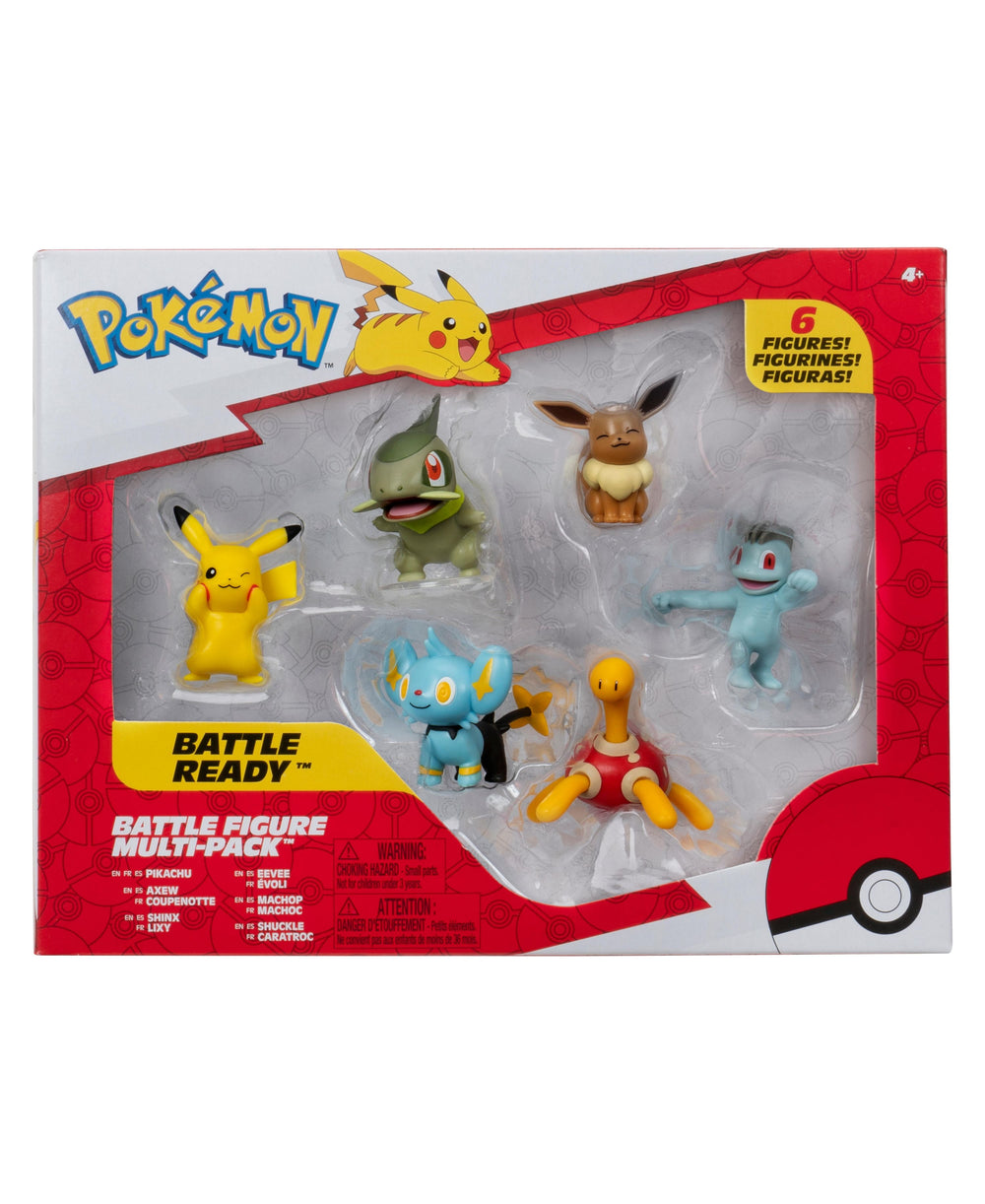 Pokemon Official Battle Figure Set - 2-inch Scale Collectible - Pikachu, Squirtle & More