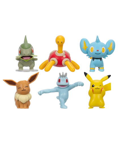 Pokemon Official Battle Figure Set - 2-inch Scale Collectible - Pikachu, Squirtle & More