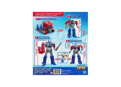 Transformers One Power Flip Optimus Prime Orion Pax Action Figure