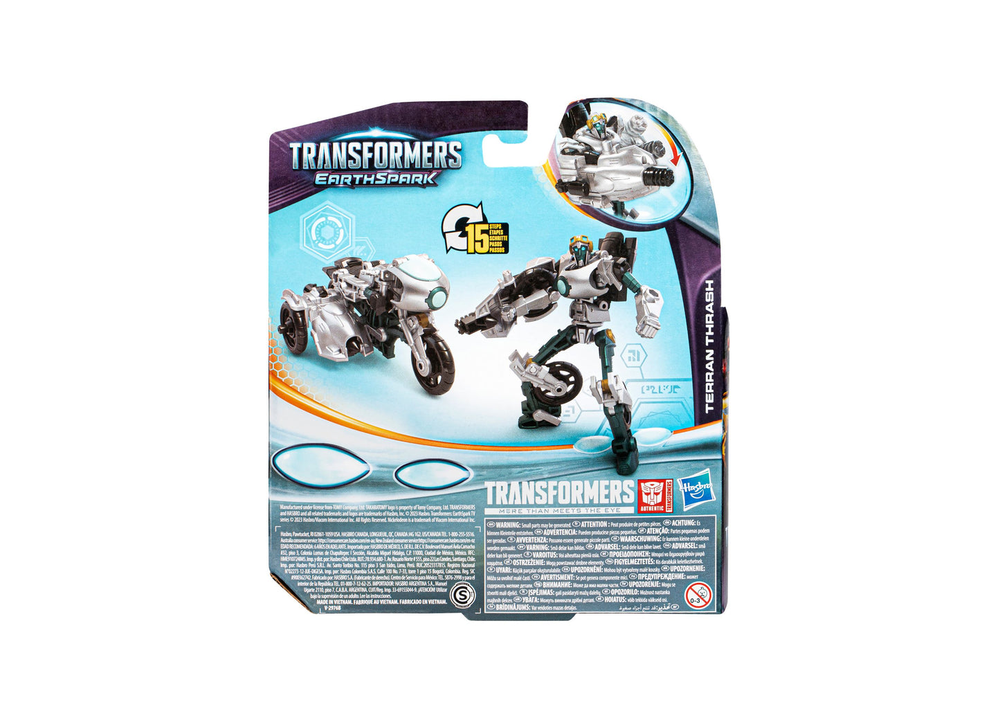 Transformers EarthSpark 5-Inch Warrior Class Terran Thrash Action Figure