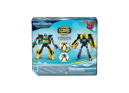 Transformers EarthSpark Cyber-Combiner Bumblebee and Mo Malto Action Figure