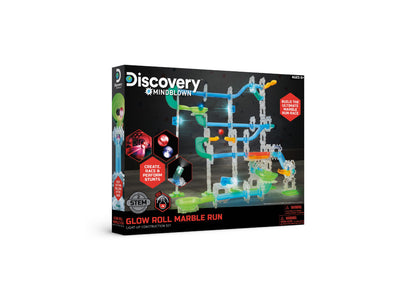 Discovery #MINDBLOWN Glow Roll Marble Run Light-Up Construction Set