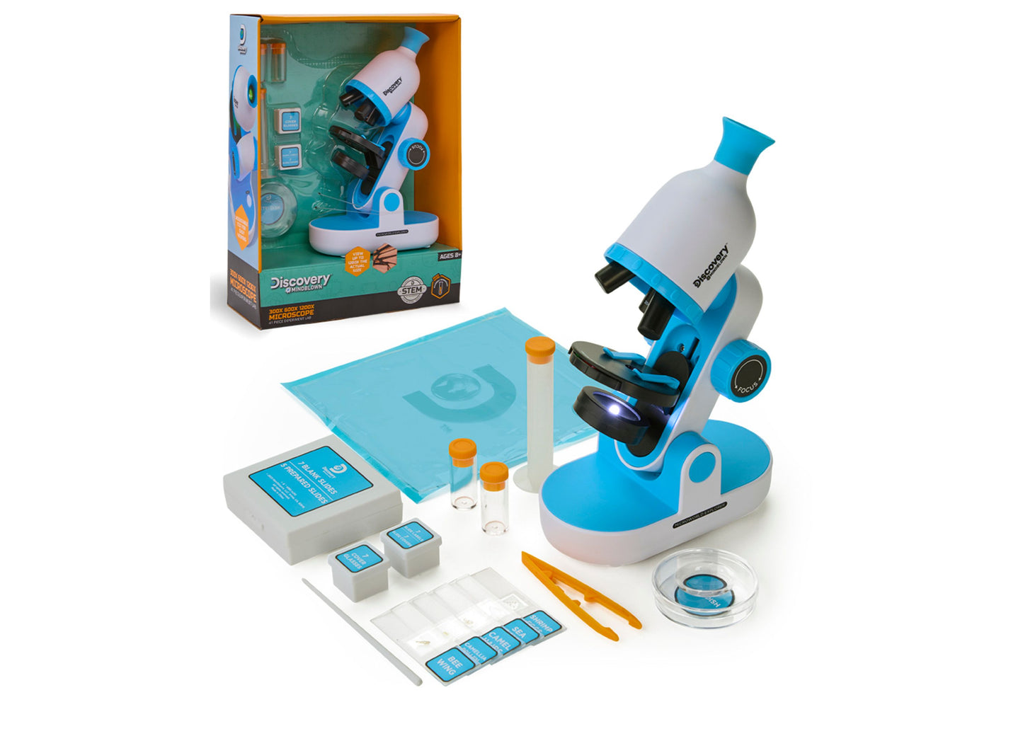 Discovery Kids Microscope Experiment Lab Set – Ultimate Young Scientist Kit