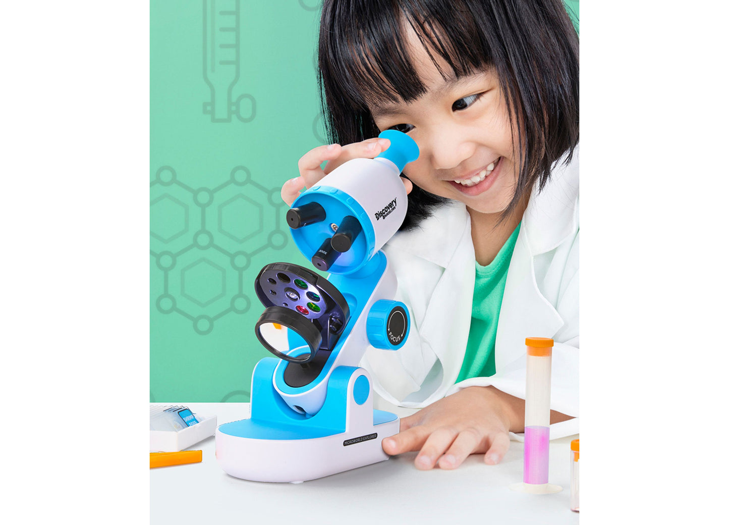 Discovery Kids Microscope Experiment Lab Set – Ultimate Young Scientist Kit