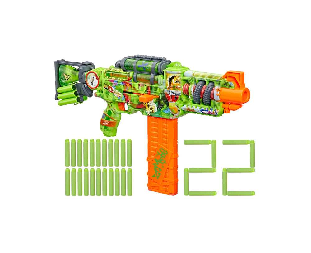 Nerf Zombie Corrupter Bolt-Action Blaster with 18-Dart Clip