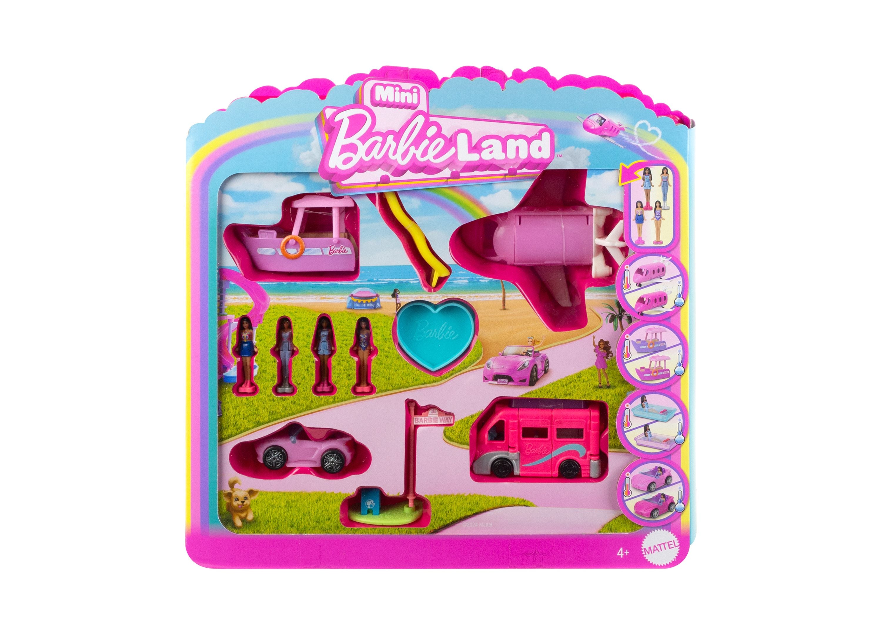 Barbie Mini BarbieLand 4 Pack Doll Vehicle Set Toys R Us