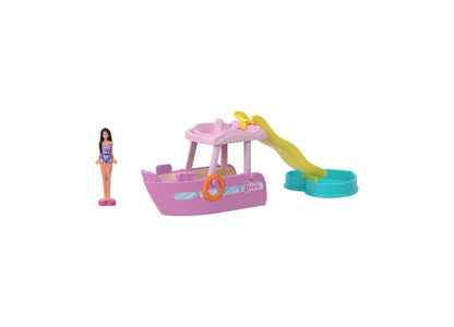 Barbie Mini BarbieLand 4-Pack Doll Vehicle Set