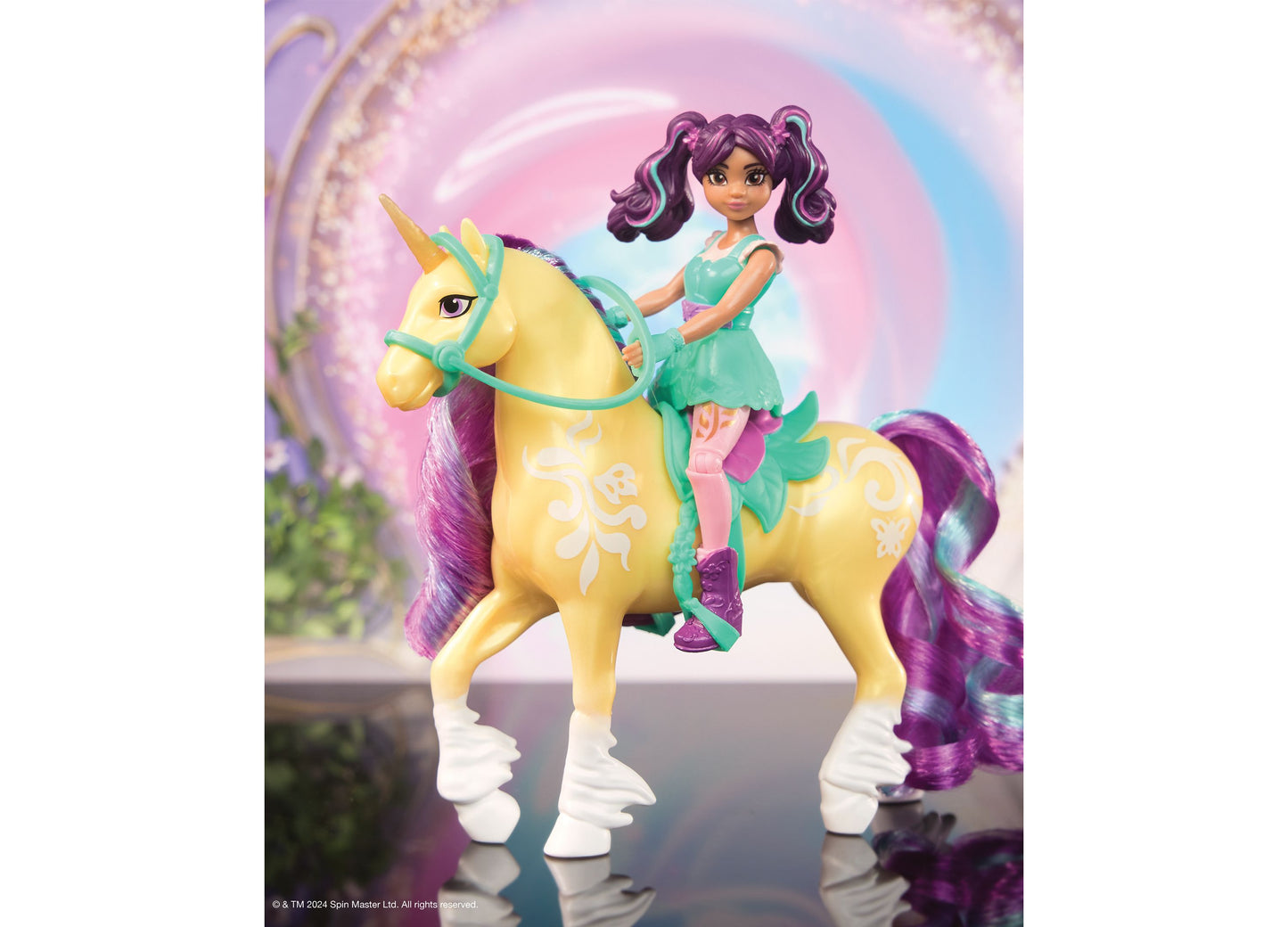 Unicorn Academy Ava & Leaf Set with Riding Accessories