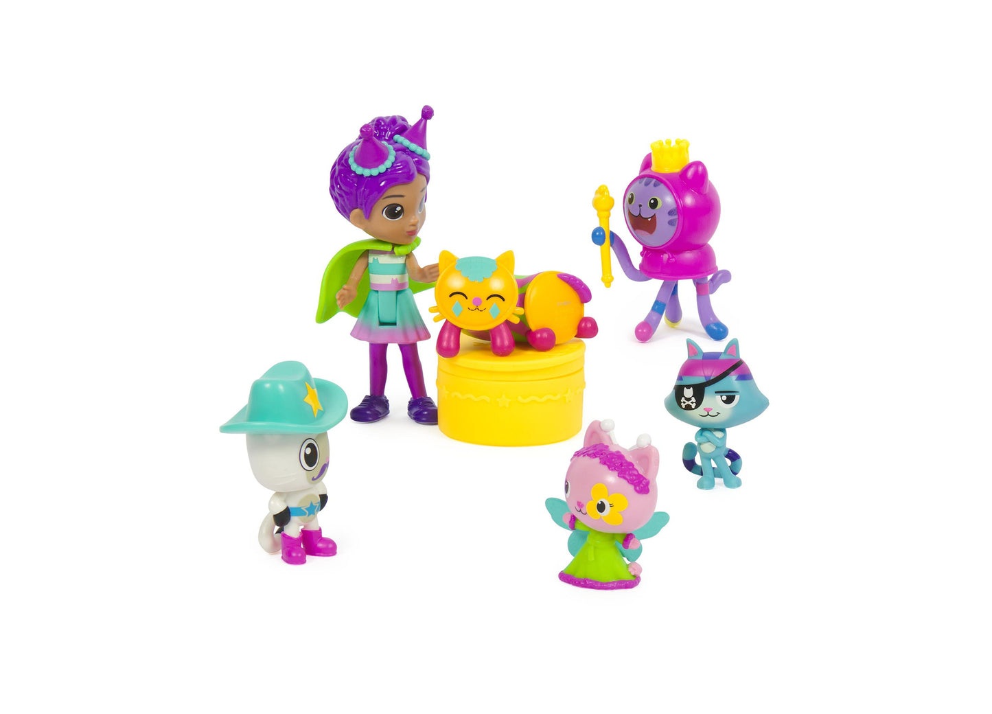 Gabby's Dollhouse Celebration Cat Toy Figures Playset