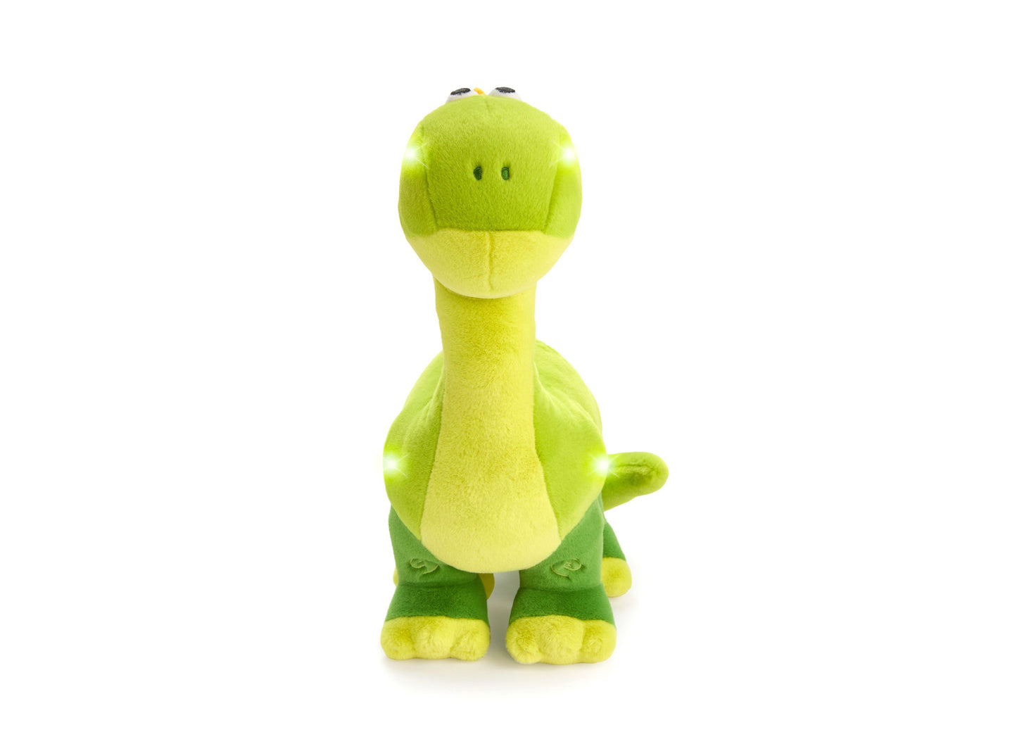 Geoffrey's Toy Box 24 inch Light-Up LED Brontosaurus Plush - Green