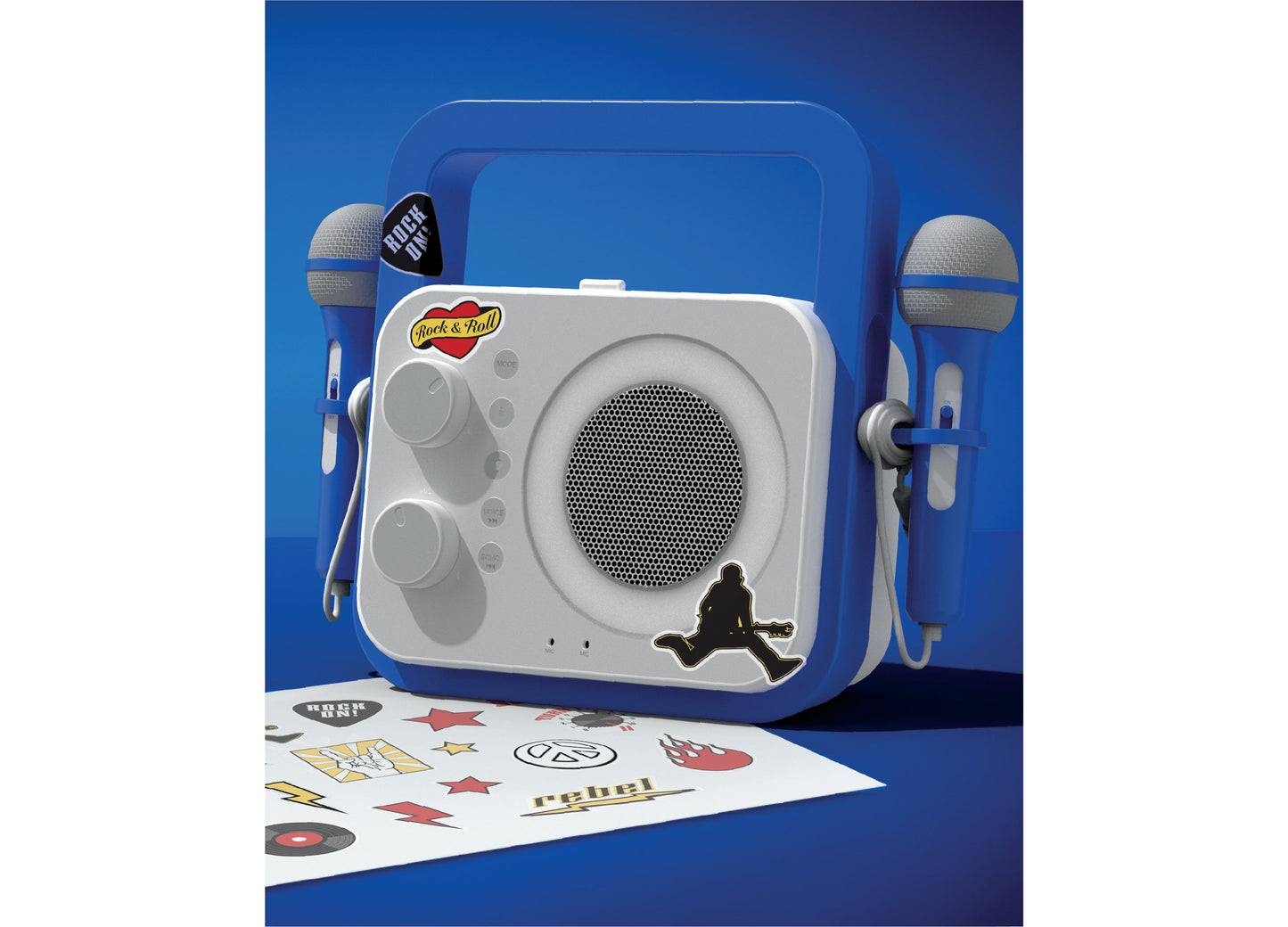 Geoffrey's Toy Box 2-Mic Karaoke Machine Music Station