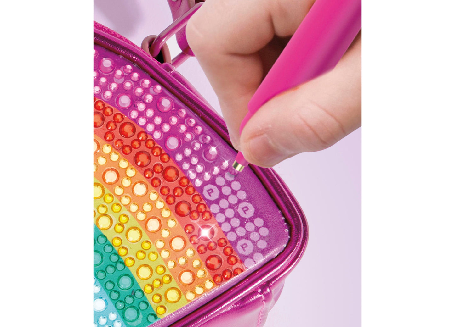 Geoffrey's Toy Box DIY Rainbow Bling Purse Diamond Painting Kit