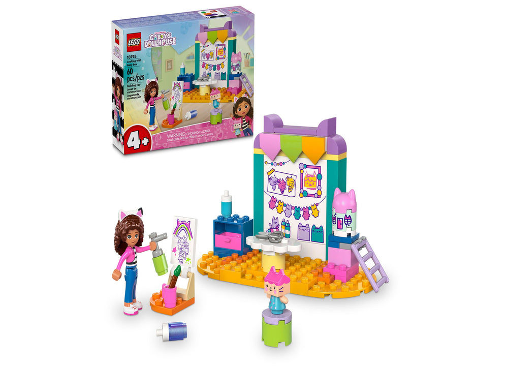 LEGO® 4+ Gabby’s Dollhouse Crafting with Baby Box Toy 10795 Building Set, 60 Pieces