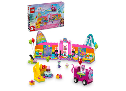 LEGO® 4+ Gabby’s Dollhouse Gabby’s Party Room Playset with Pink Car Building Set 10797, 252 Pieces