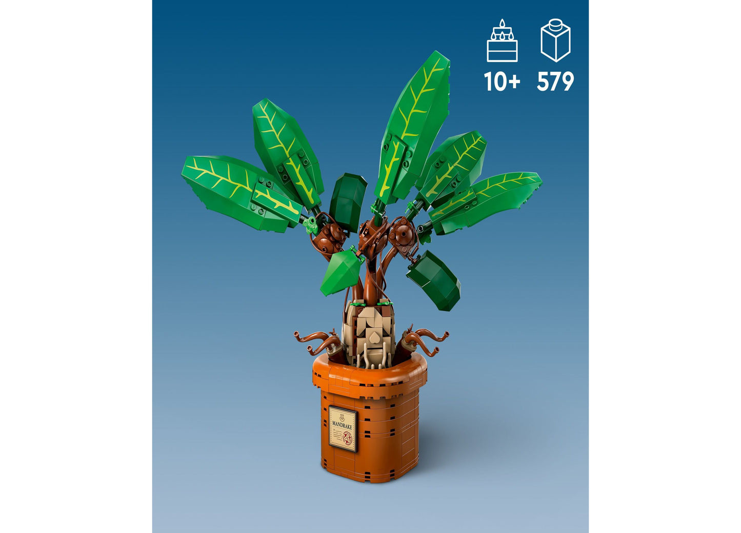 LEGO® Harry Potter Mandrake Magical Plant Toy Building Set 76433, 579 Pieces