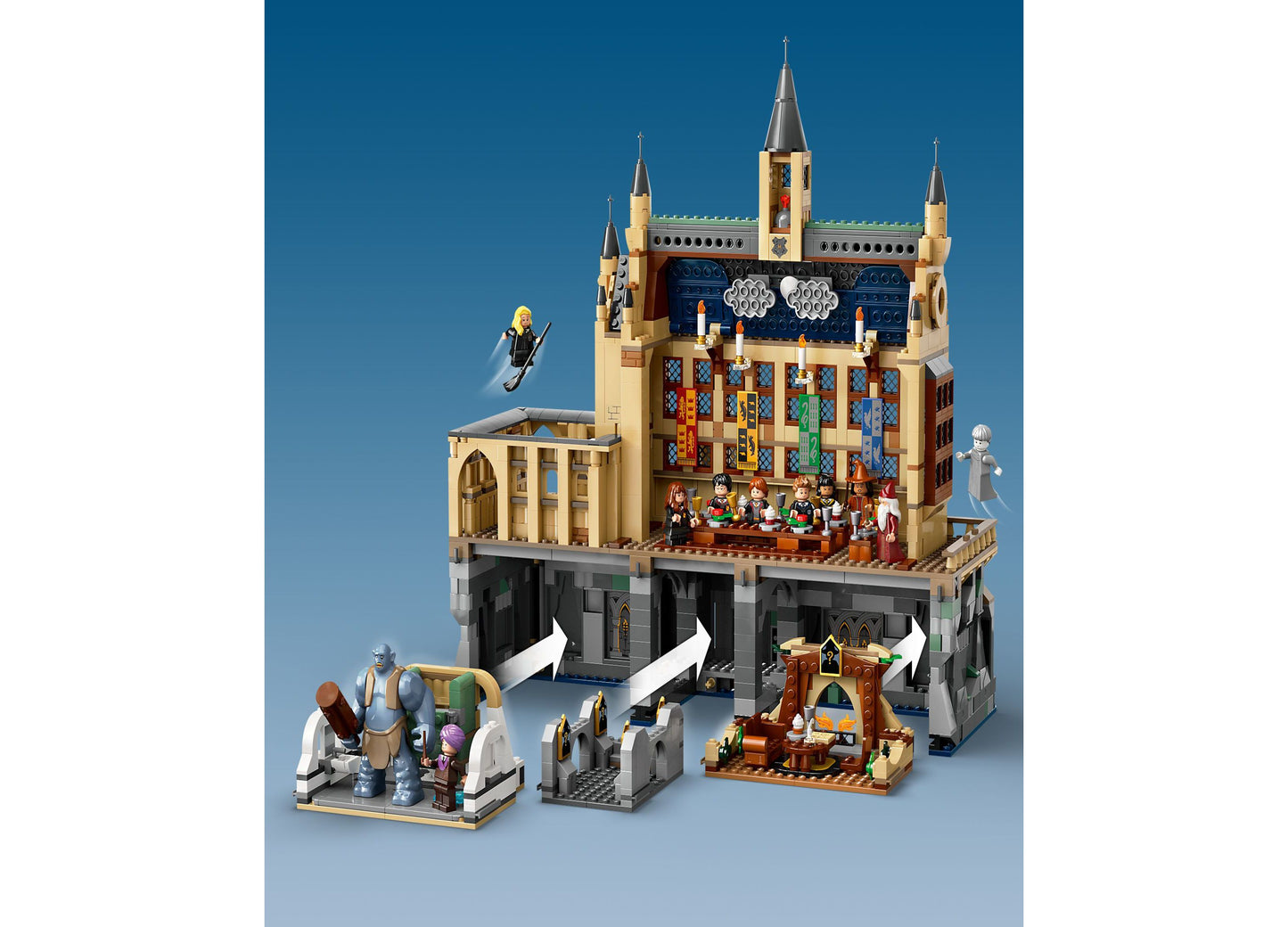 LEGO® Harry Potter Hogwarts Castle: The Great Hall Building Toy 76435, 1732 Pieces