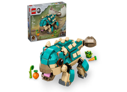 LEGO® Jurassic World Baby Bumpy: Ankylosaurus Dinosaur Building Set 76962, 358 Pieces