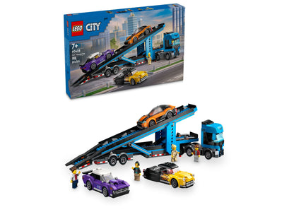 LEGO® City Car Transporter Truck with Sports Cars Kids Gift Idea 60408 Building Set, 998 Pieces