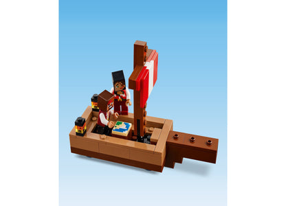 LEGO® Minecraft The Pirate Ship Voyage Boat Toy Playset 21259, 166 Pieces