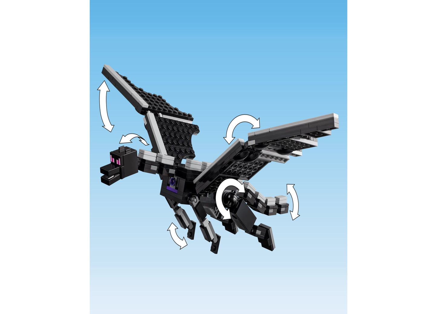 LEGO® Minecraft The Ender Dragon and End Ship Video Game Toy 21264, 657 Pieces