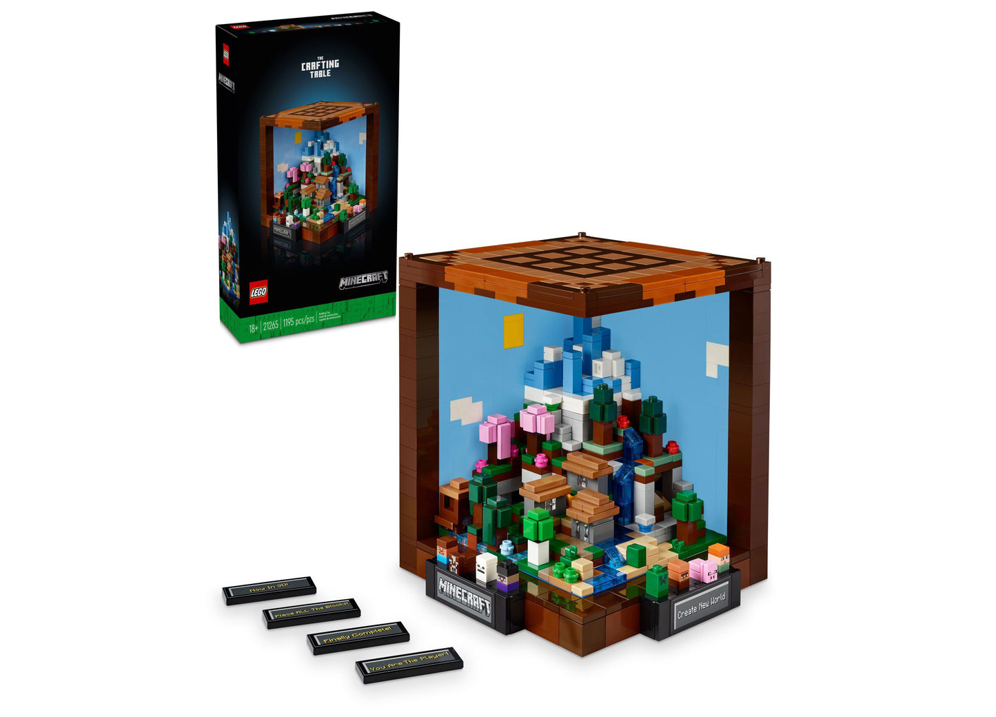 LEGO® Minecraft The Crafting Table Build and Display Set for Adults 21265, 1195 Pieces