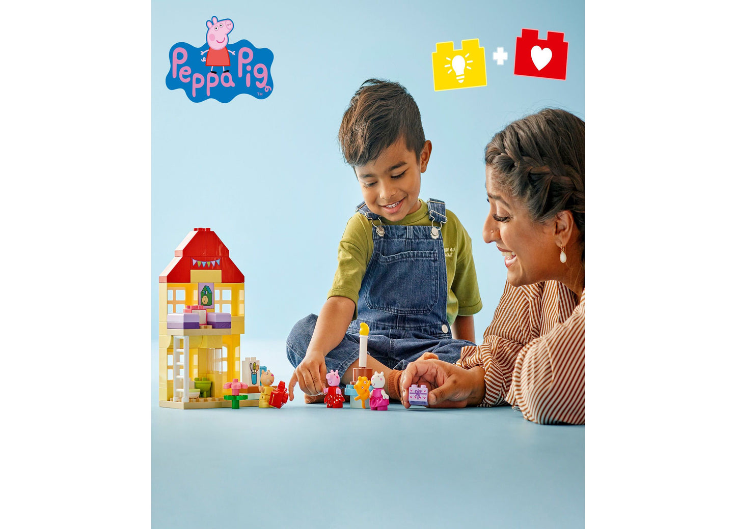 LEGO® Duplo Peppa Pig Birthday House Building Set for Toddler 10433, 59 Pieces