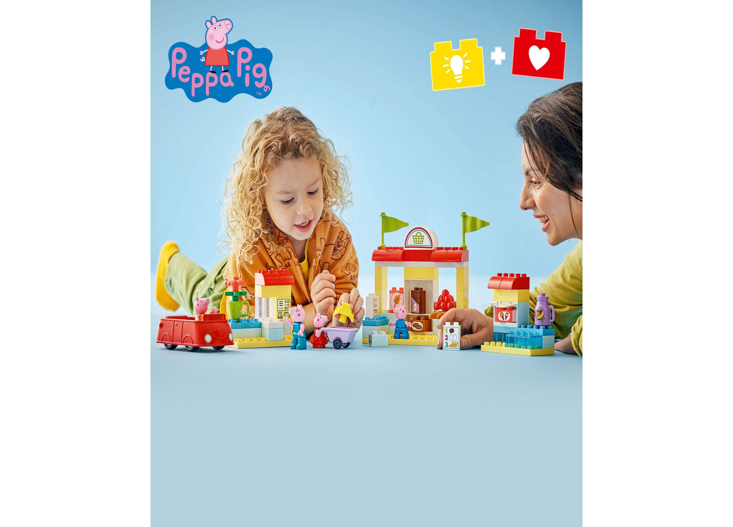 LEGO® Duplo Peppa Pig Supermarket Building Set for Toddlers 10434, 70 Pieces