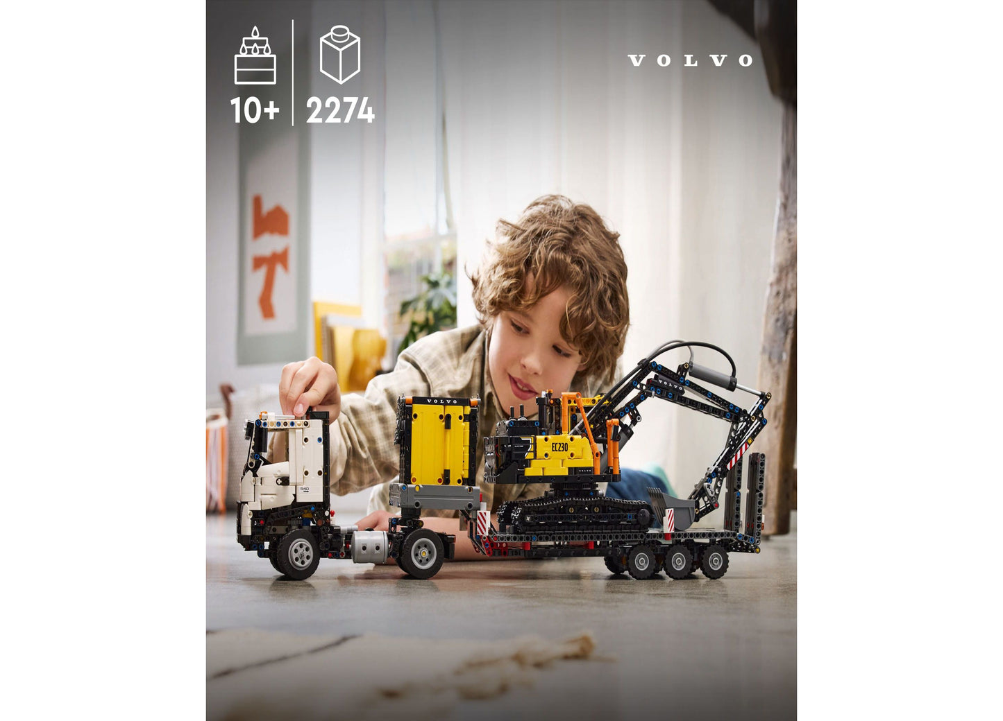 LEGO® Technic Volvo FMX Truck EC230 Electric Excavator Building Toy 42175, 2274 Pieces