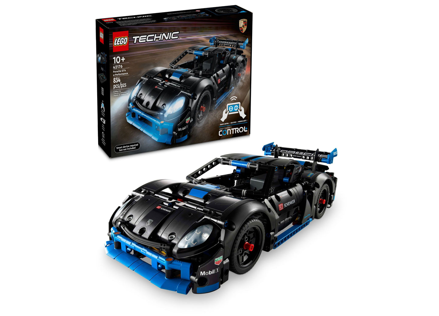 LEGO® Technic Porsche GT4 e-Performance Race Car Toy 42176 Building Set, 834 Pieces