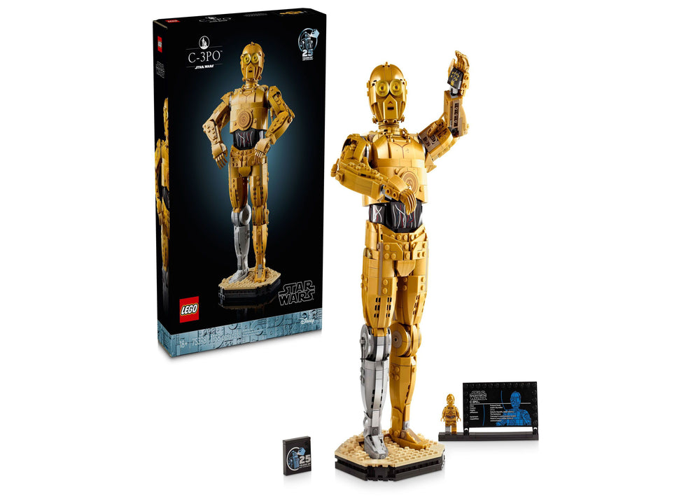 LEGO® Star Wars C-3PO Buildable Droid Figure for Build and Display Toy 75398, 1138 Pieces