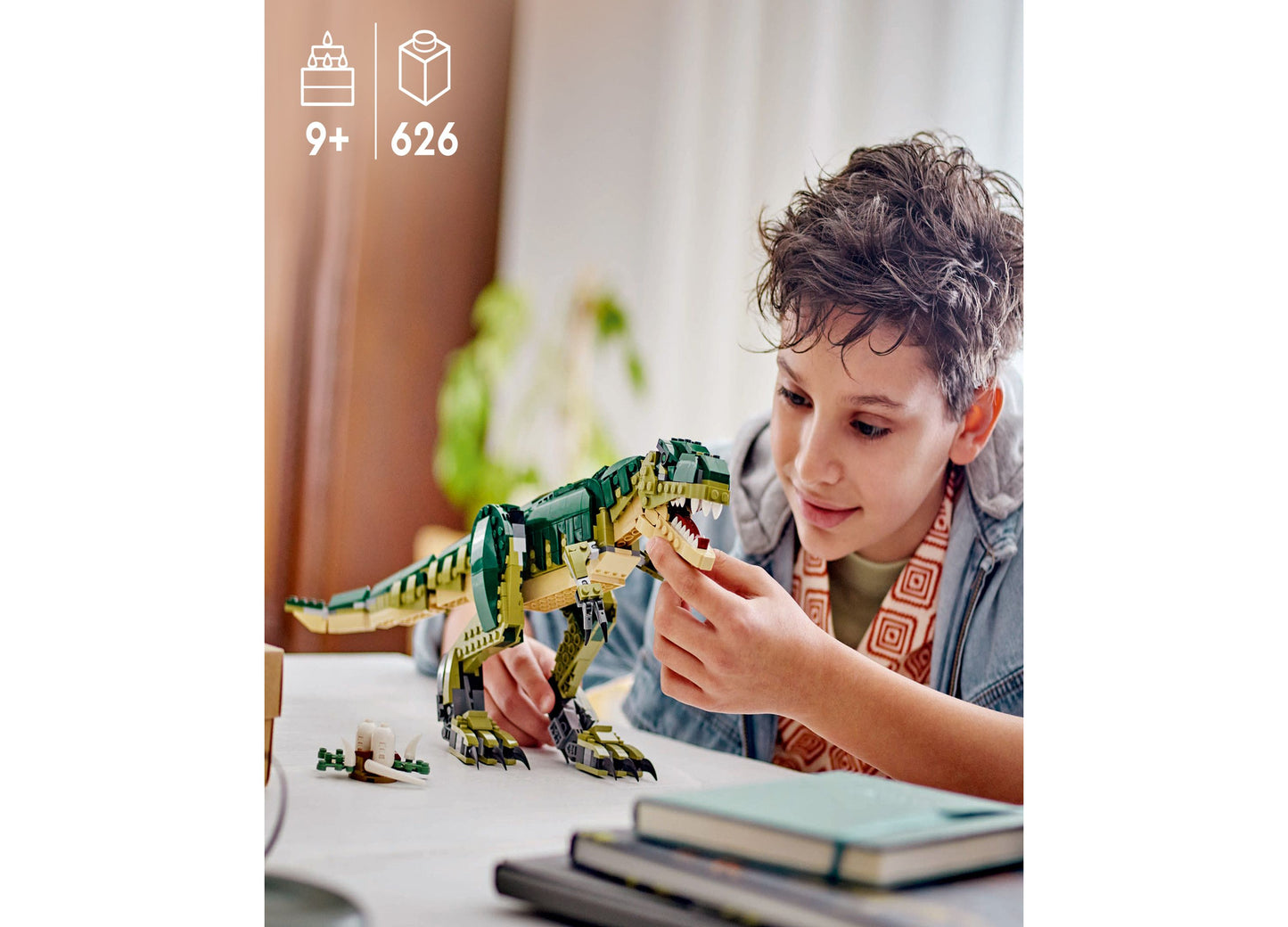 LEGO® Creator 3in1 T. Rex Dinosaur Toy for Kids, Animal Toy 31151 Building Set, 626 Pieces