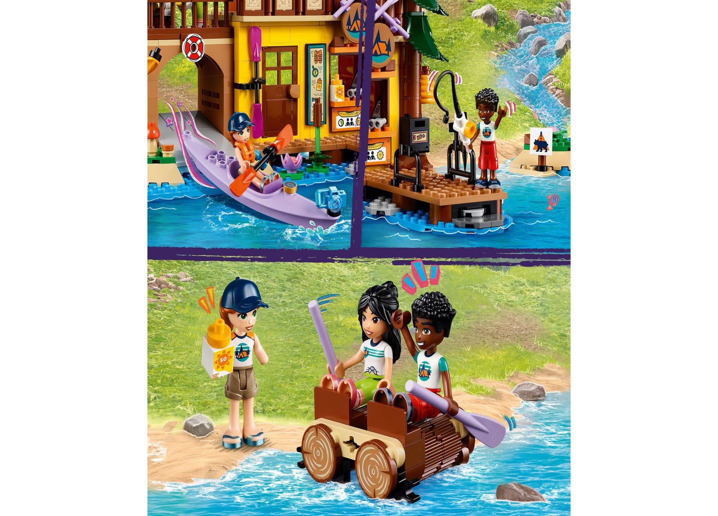 LEGO® Friends Adventure Camp Water Sports Outdoor Toy Building Set 42626, 628 Pieces