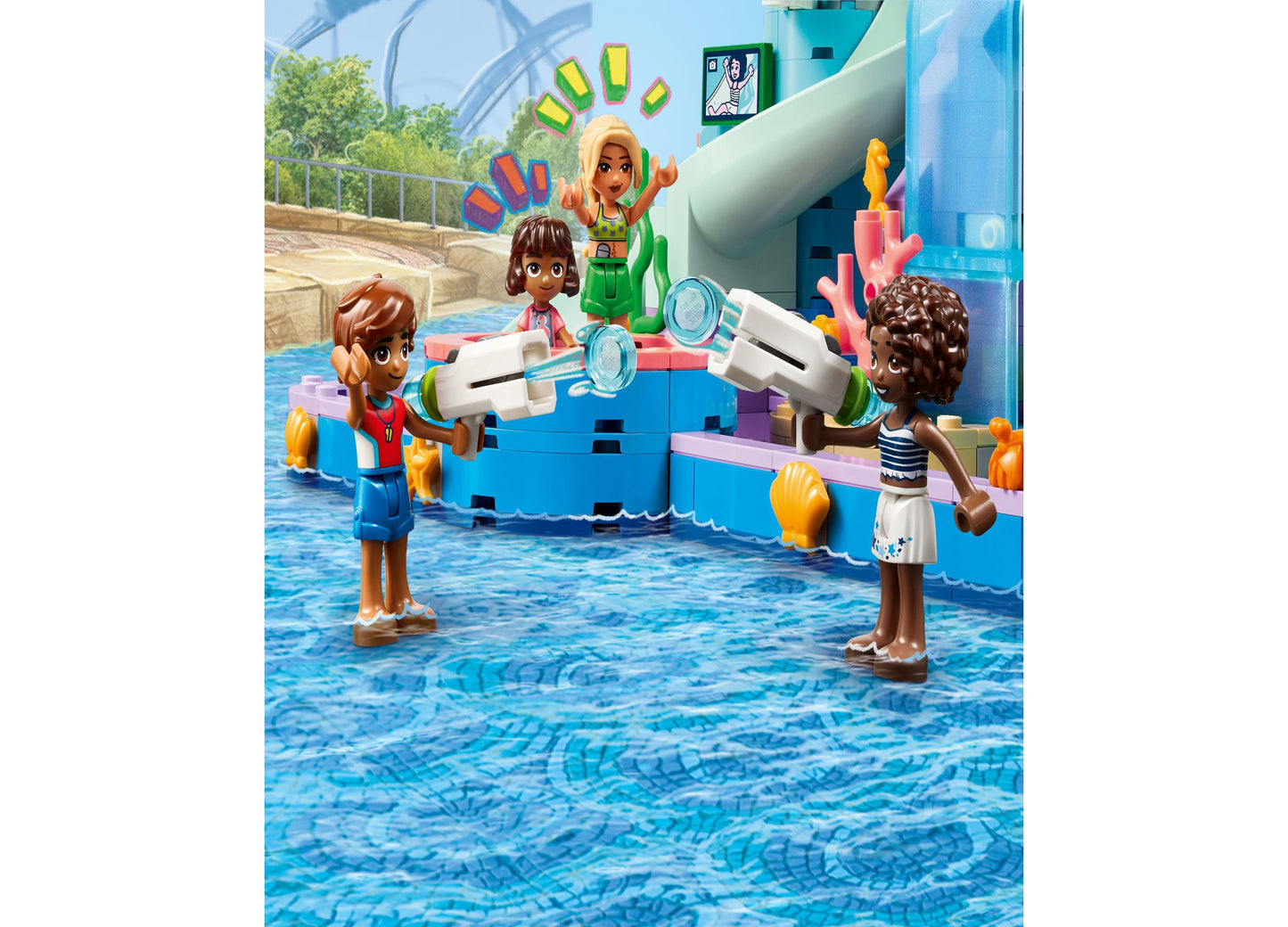 LEGO® Friends Heartlake City Water Park Summer Toy with Mini Dolls Building Set 42630, 814 Pieces