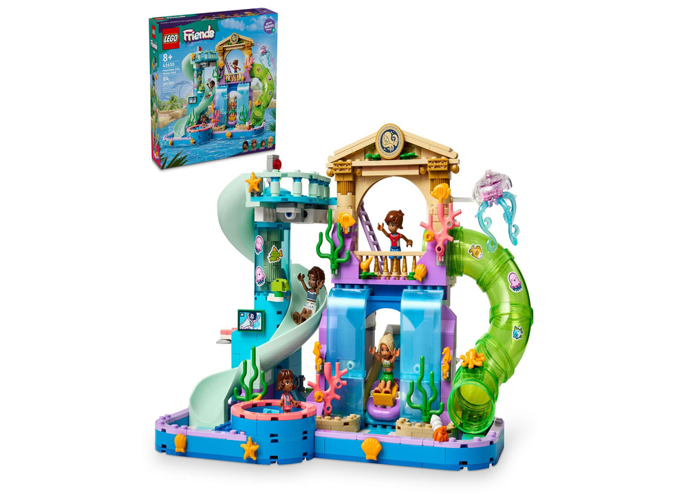 LEGO® Friends Heartlake City Water Park Summer Toy with Mini Dolls Building Set 42630, 814 Pieces