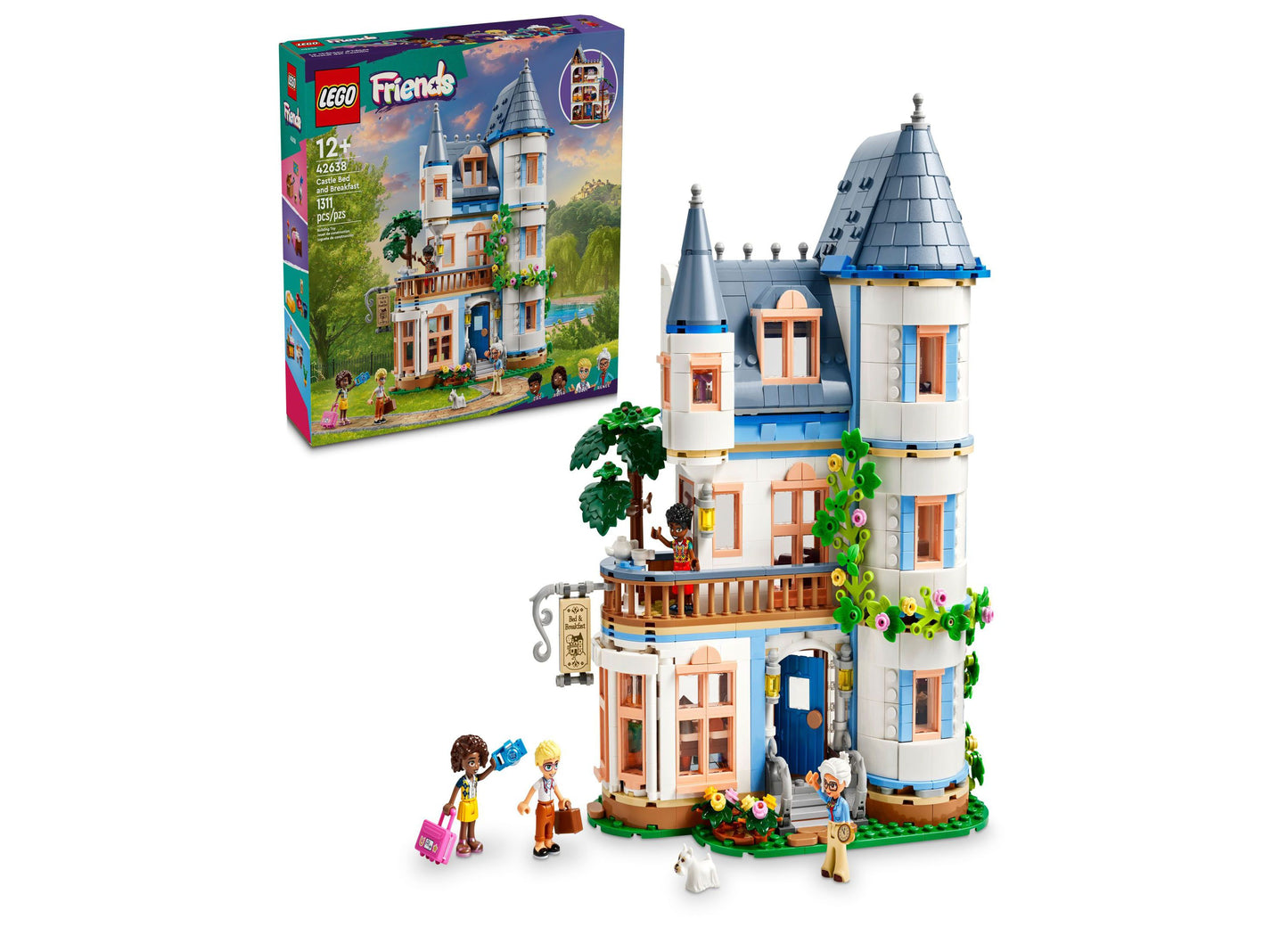 LEGO Friends Castle Bed and Breakfast 1311-Piece Playset - Mini Dolls Included