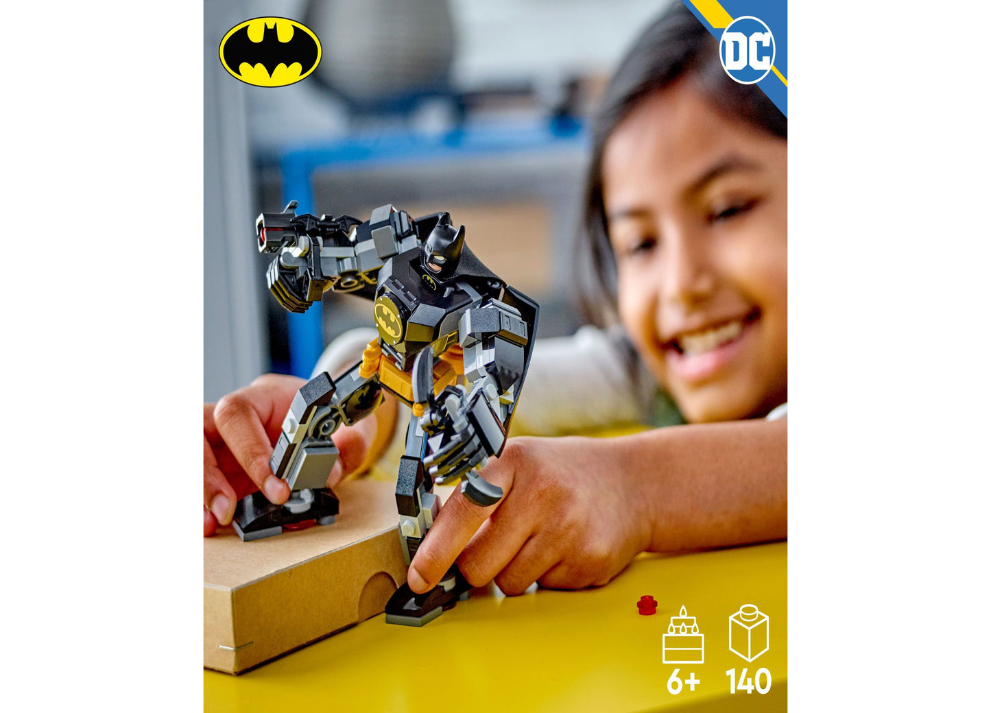 LEGO® DC Batman: Batman Mech Armor Superhero Building Toy Set 76270, 140 Pieces