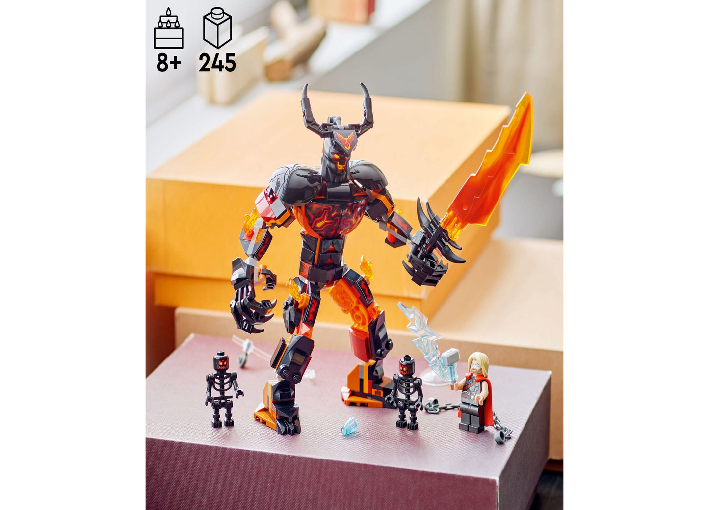 LEGO® Marvel Thor vs. Surtur Construction Figure Building Toy 76289, 245 Pieces