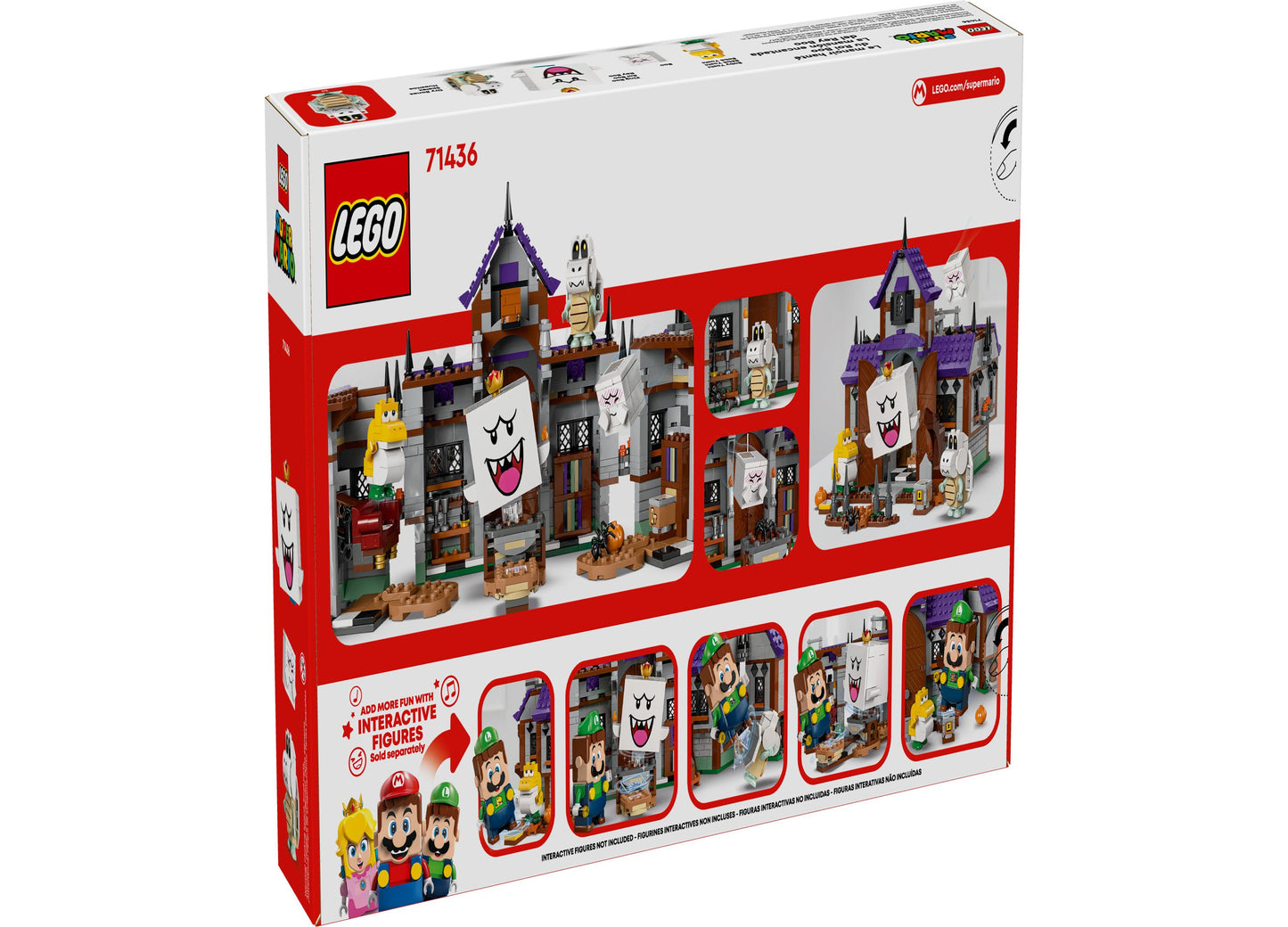 LEGO® Super Mario King Boo’s Haunted Mansion Set and Ghost Toy 71436 Building Set, 932 Pieces