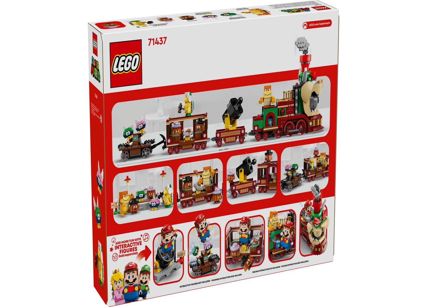 LEGO® Super Mario The Bowser Express Train Toy Playset and Mario Toy 71437 Building Set, 1392 Pieces