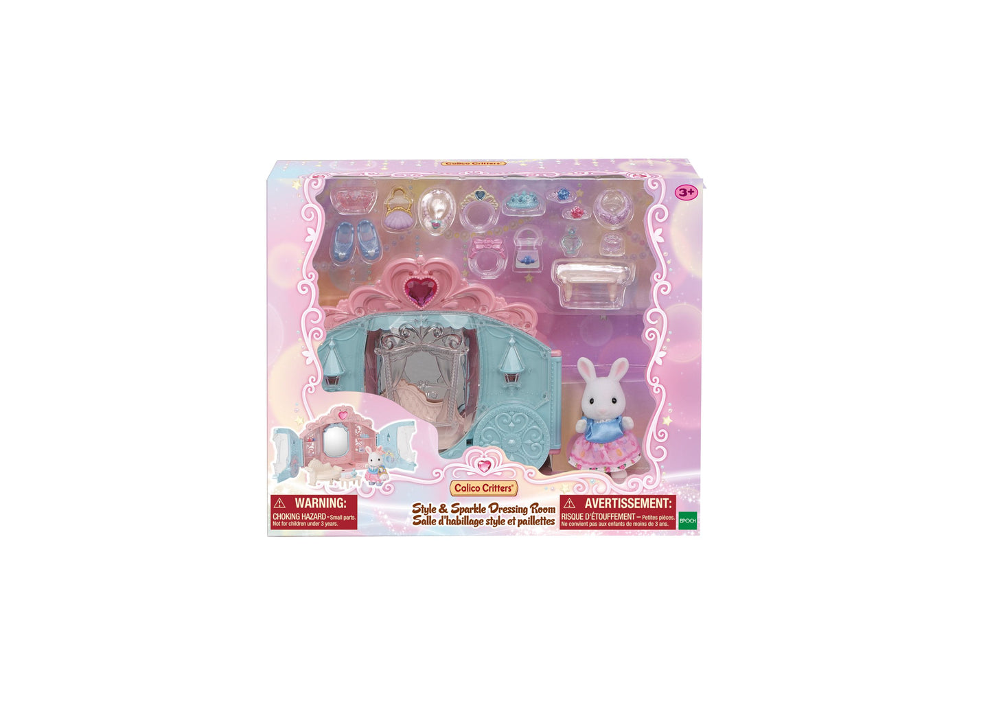 Calico Critters Style Sparkle Dressing Room Fairytale Playset