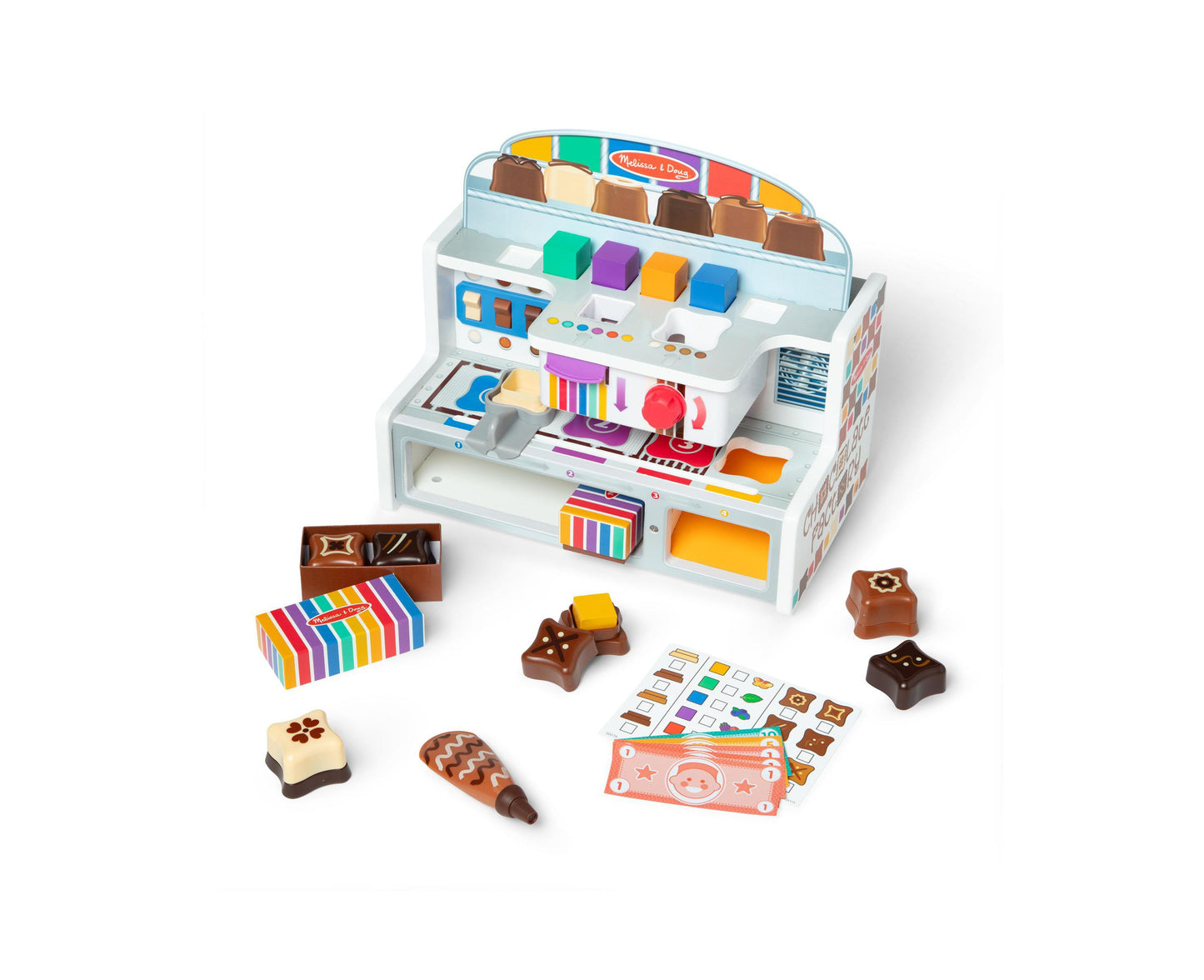 Melissa & Doug Wooden Chocolate Factory Play Set - Creativity Booster